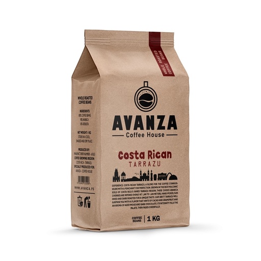 [6253403131008] Avanza Coffee Beans Costa Rican Tarrazu Blend 1KG